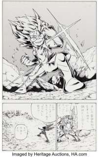 Mitsuhisa Tamura Pokémon RéBURST #7 Chapter 63 Story Page 111 Original Art (Weekly Shonen Sunday, 2011).