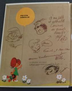 Francis / Franquin / Jidéhem / Kiko / Peyo / Will / Danblon / Mandelbaum | Petite Abeille T2 - La Grande nouvelle + 6 x dédicace - C - Cartonné - EO - (1969) | Catawiki