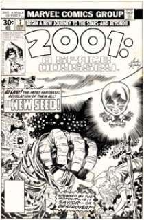 Jack Kirby and Frank Giacoia 2001: A Space Odyssey #7 Cover Original Art (Marvel, 1977). | Heritage