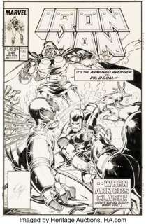 Bob Layton Iron Man #249 Doctor Doom Cover Original Art (Marvel, 1989). | Heritage