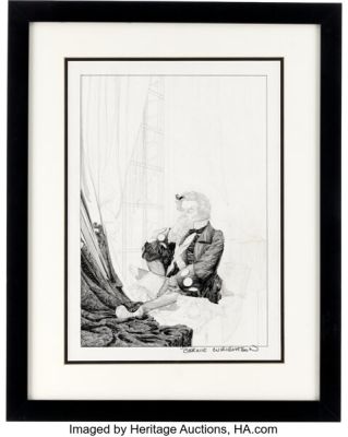 Bernie Wrightson Mary Wollstonecraft Shelley’s Frankenstein Unfinished Chapter 2 Plate Illustration Original Art (Marvel, c. 1976). | Heritage