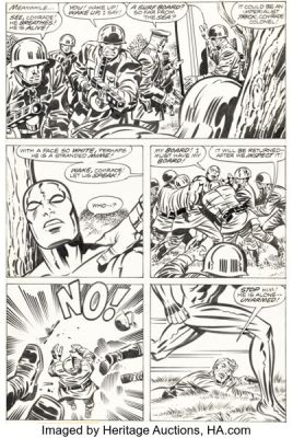 Jack Kirby and Joe Sinnott The Silver Surfer Graphic Novel Story Page 77 Original Art (Simon and Schuster, 1978). | Heritage