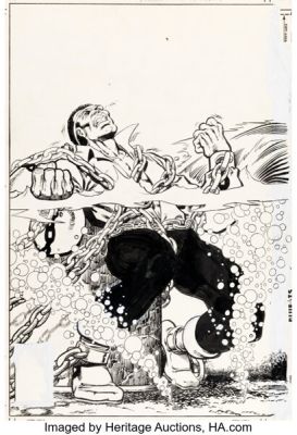 Jim Starlin Power Man #45 Cover Original Art (Marvel, 1977). | Heritage