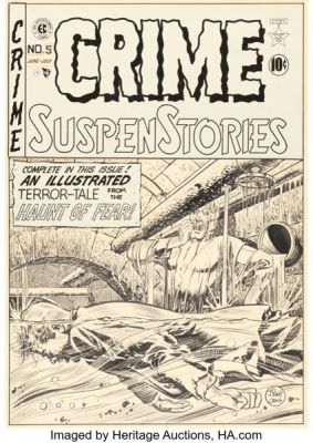 Johnny Craig Crime SuspenStories #5 Cover Original Art (EC, 1951). | Heritage
