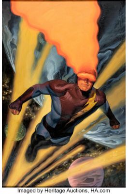 Steve Rude Steve Rude: Artist In Motion Hardcover Nexus Cover Painting Original Art (Flesk Publications, 2008).