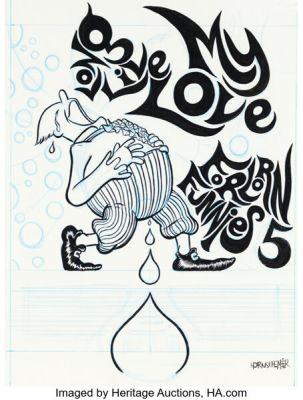 Paul Hornschemeier Forlorn Funnies #5: My Love Is Dead/Long Live My Love Preliminary Cover Original Art (Absence of Ink Comic Press, 2004). | Heritage