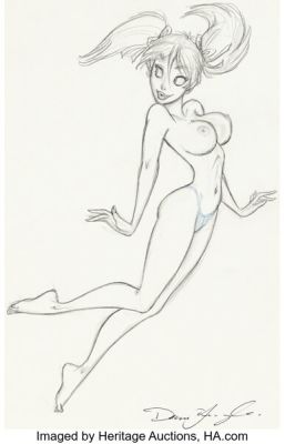 Dean Yeagle - Mandy Naked Specialty Illustration Original Art (undated). | Heritage