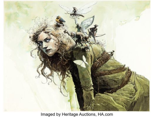 Guillaume Sorel - La Druidesse Illustration Original Art (2020).