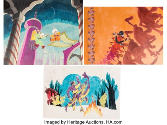 Original Over-Sized 27" x 20" Pitch Art for a Proposed Hanna-Barbera Cartoon to Star Carol Channing - Group of 3 (Hanna-Barbera, c. 1970s). (Total: 3 Items) | Heritage