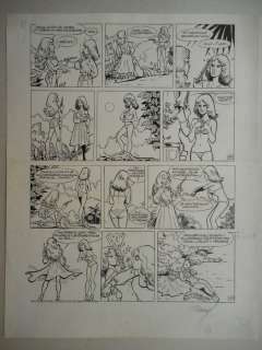 Renaud | Original page (p.12)  - Brelan de dames 3  - La vengeance des Mousthikos  - (1984) | Catawiki