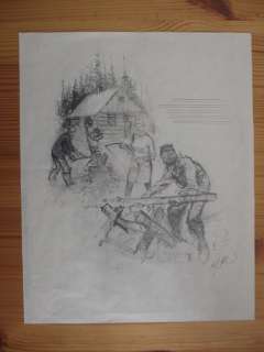 Follet, René | Follet, René - Originele schetstekening - Ivan Zourine - (jaren 1980) | Catawiki