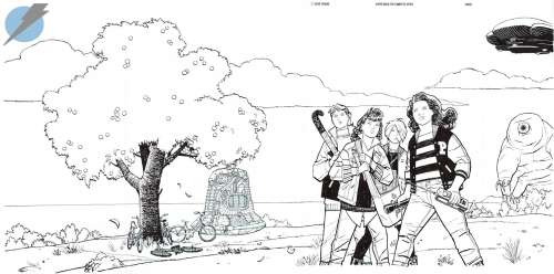 Cliff Chiang - paper girls issue the complete story page cover