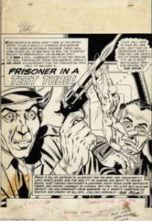 Gil Kane and Murphy Anderson - Showcase #36 the Atom Splash Page Original Art (DC, 1961). Gil Kane and Murphy - | Heritage