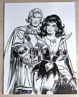 Karel Biddeloo - Biddeloo, Karel - Originele tekening Johan en Demoniah - De Rode Ridder