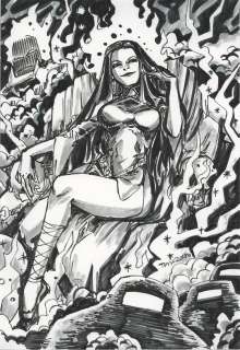 Tomoko Hirabayashi‘s Hand-Drawn Illustration "Goblin Queen "