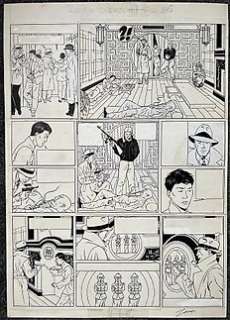 Pascal J. Zanon | Zanon - Planche originale (p.36) Harry Dickson T1 - La bande de l’araignée - (1986) | Catawiki