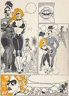 Saudelli, Franco | Franco Saudelli - Saudelli - Original La Blonde / La Bionda page - Exemplaire unique | Catawiki