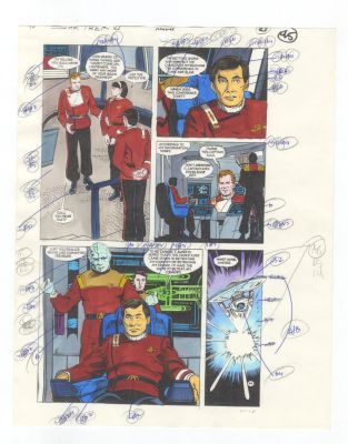 Star Trek VI pg 44 COLOR GUIDE Original Comic Production Art | Neat Stuff Vault