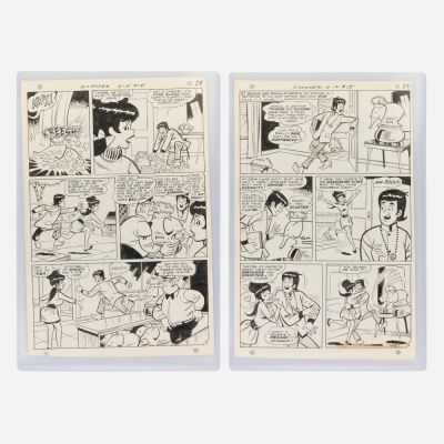 Henry Scarpelli, Swing with Scooter #15 Story Pages 22 and 24 Original Art (DC Comics, 1968) | Landry Pop Auctions