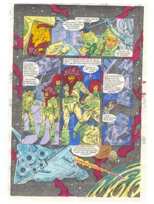 New Teen Titans #23 Pg 12 Original Color Guide Production Art Starfire | Neat Stuff Vault