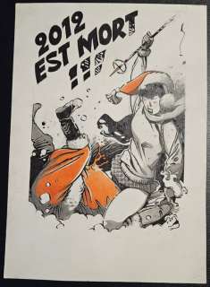 Michetz, Marc | Michetz, Marc - Dessin original couleur - Carte de Voeux 2013 - 2012 est mort ! - (2012) | Catawiki