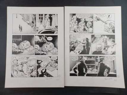 Civitelli, Fabio - 2 Original page - Tex, Gigante n. 415 - Missione a Boston - 1995 | Catawiki