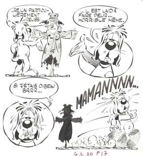 Gotlib-Dufranne | Gai-Luron, planche n°17 Ã  l’encre de Chine… | Millon