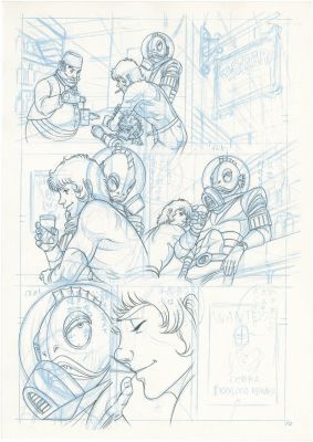 Buichi Terasawa Hand-Drawn Manuscript "Cobra" | Mandarake (Big Web)