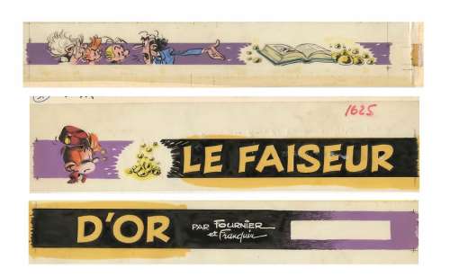 Fournier - Franquin | Spirou et Fantasio, ensemble de deux bandes-titre… | Millon