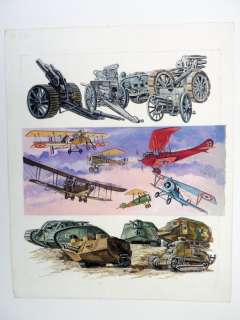 Funcken, Fred & Liliane - 1 Original colour page - Uniformes et Armes de la guerre 1914-1918 - Uniformes et Armes de la guerre 1914-1918 - 1969 | Catawiki