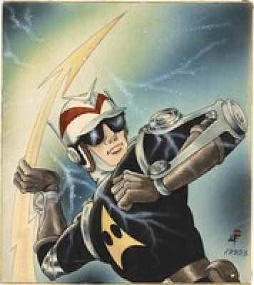 Daiji Kazumine Hand-Drawn Color Shikishi"Denjin Arrow" | Mandarake (Big Web)