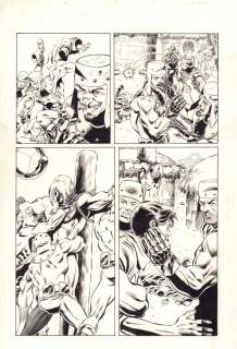 Randy Elliott, Rik Levins | X-O Manowar #35 P.13 - Valiant - Crucified - 1995 | Anthony’s Comic Book Art