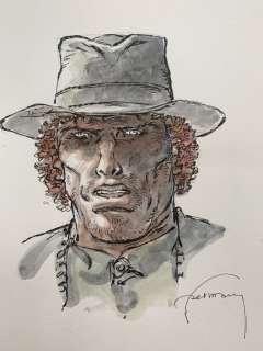 Hermann - 1 Original colour drawing - Comanche - Red Dust | Catawiki