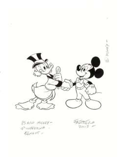 Andrea Freccero - 1 Illustration originale - Topolino - Andrea Freccero “82 anni Topolino” - (2013) | Catawiki