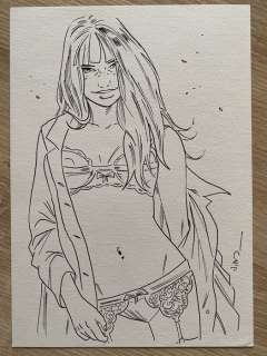 Jim - 1 Original drawing - Une nuit à Rome - Marie - 2016 | Catawiki