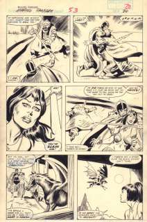 John Buscema, Jose Marzan - Marvel Fanfare #53 P.20 - Black Knight Action - 1990