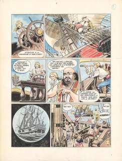 Pierre Le Guen - Planche originale n°02 éditée dans le mensuel Lucky Luke n°10 - Capitaine Chérubin
