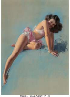 Rolf Armstrong (American, 1889-1960) See You Soon, 1947 Pastel on board 39 x 27-1/2 inches (99.1 x 69.9 cm) Signed c... | Heritage