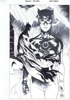 Rafa Vargas - 1 Original drawing - Batman - In the rain | Catawiki