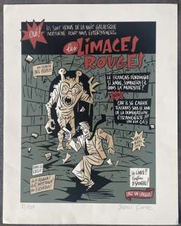 Clerc, Serge - 1 Silkscreen - Phil Perfect - Les Limaces rouges - 2000 | Catawiki