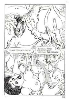 Magnus - 1 Original page - Necron #8 - "il re dei cannibali" - 1981 | Catawiki