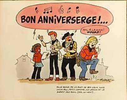 Tibet - 1 Original colour drawing - Chick Bill - 30 ans de Serge Koolenn - 1977 | Catawiki