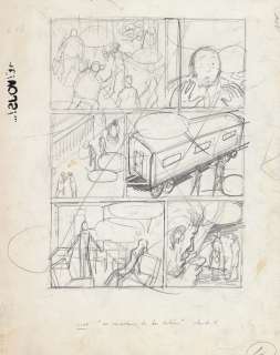 Cuvelier | Line, planche préparatoire n°4 Ã  la mine de… | Millon