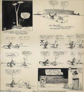 George Herriman - Krazy Kat Sunday Comic Strip Original Art, dated 12-27-31 (King Features Syndicate, 1931). This - | Heritage