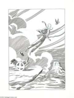Darwyn Cooke - Professor X Illustration Original Art (2004).  Darwyn Cooke, artist and writer of such epic -