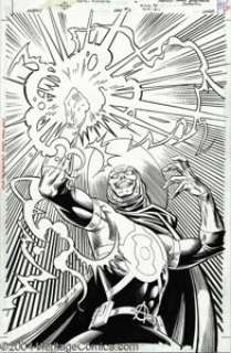 Norm Breyfogle and Joe Rubinstein - Anarky V2#2 Cover Original Art (DC, 1999). Anarky has seized Green Lantern‘s -