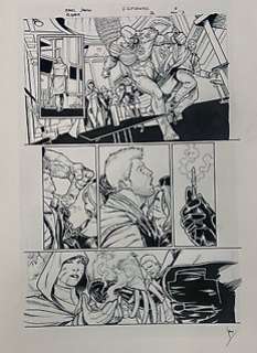 Mikel Janin (Blue Lines) & Vicente Cifuentes (Inker) Original page - Justice League Dark - #26 page 07