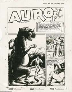 Rafael Astarita - Planet Comics #22 Complete 7-page Auro, Lord of Jupiter Story, "The Frog People" -