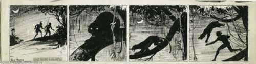 Rex Maxon - Tarzan Daily Comic Strip Original Art, dated 12-11-34 (United Features Syndicate, 1934). In March -