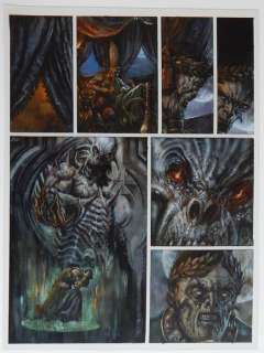 Pilotta, Franco | La Marqué du Demon  - La Geste Ecarlate  - Original painted page  - (2004) | Catawiki